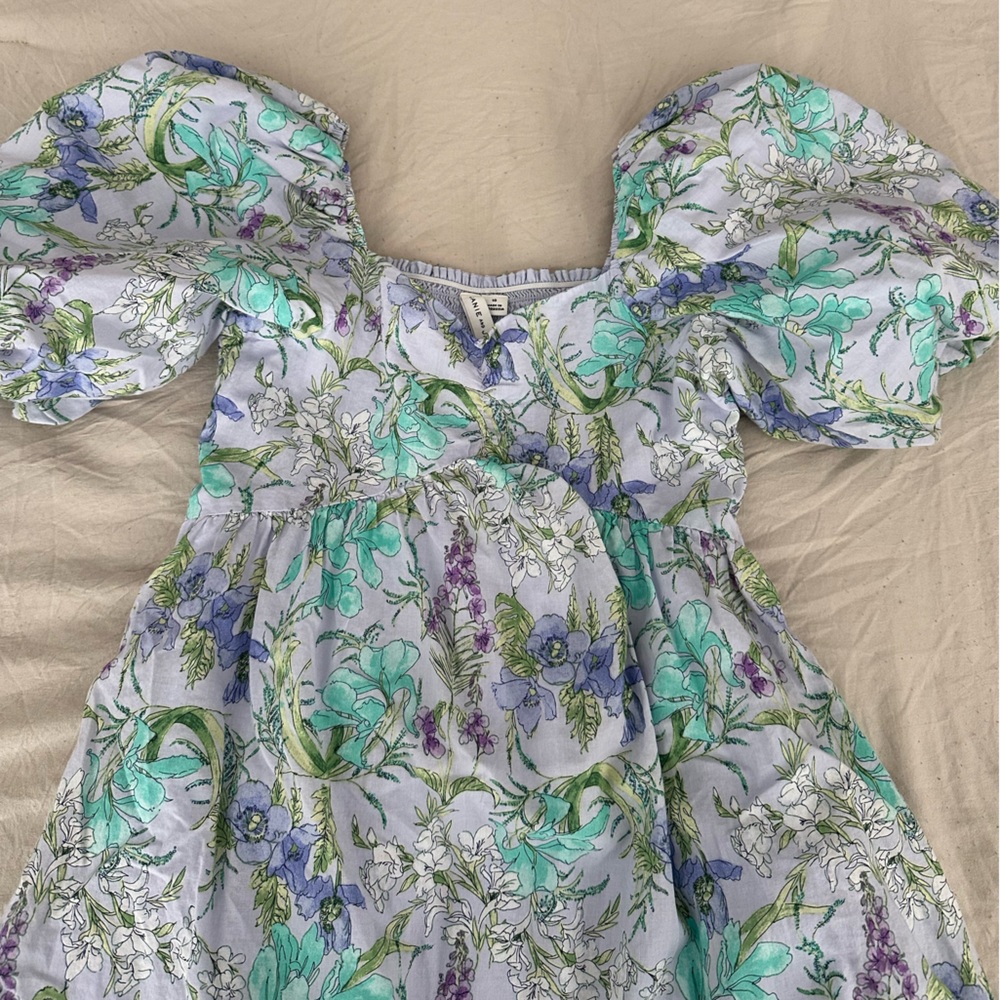 Janie and Jake stunning Floral Kids Dress in Purple and blue.